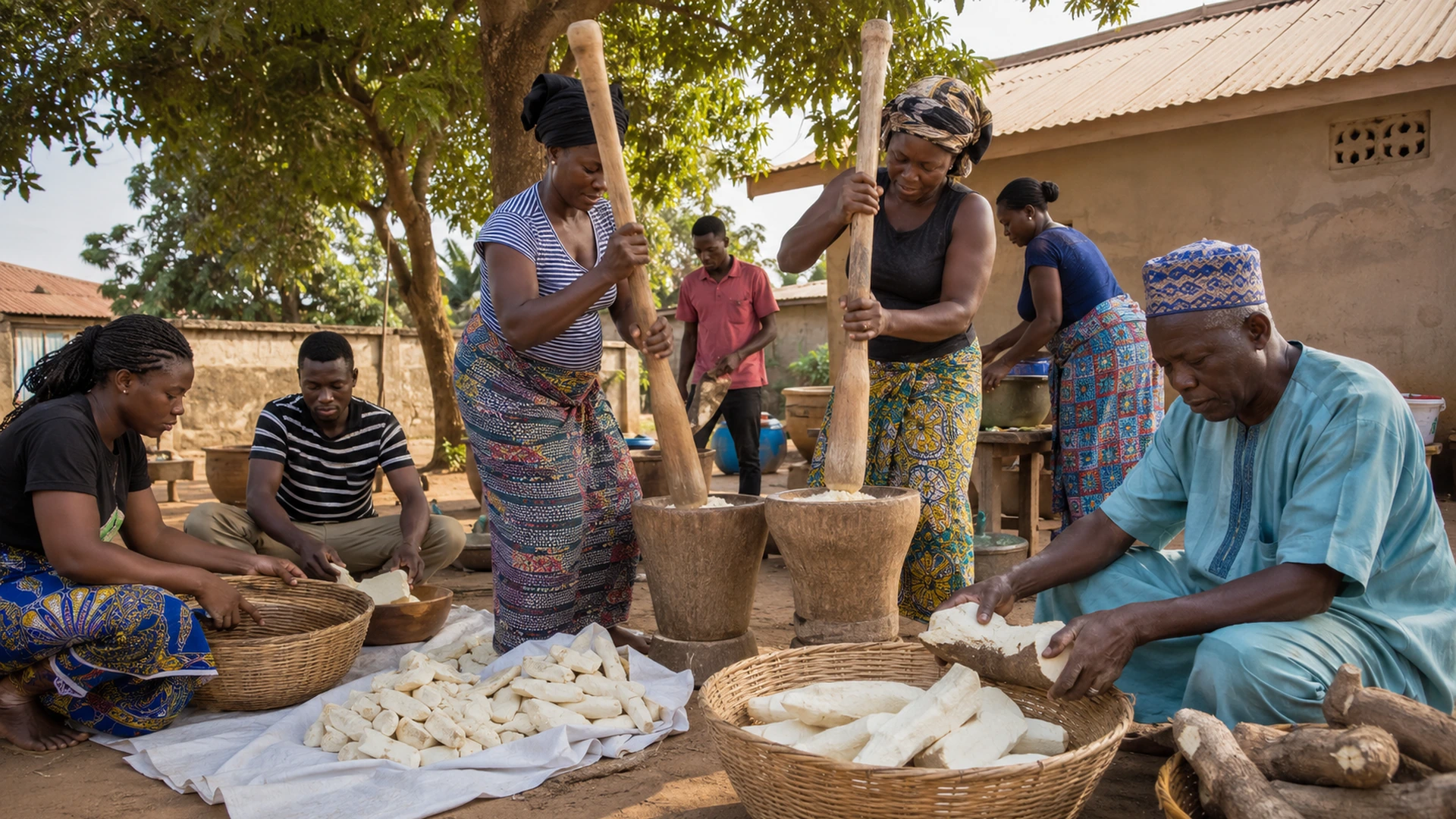 New Yam Festival Abundance Tradition Benin New Yam Festival Abundance Tradition Benin