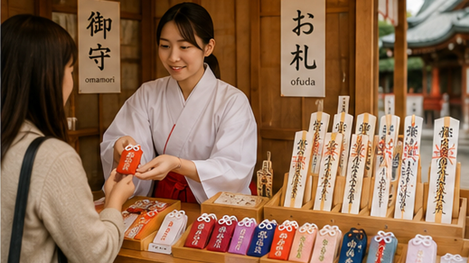 5 Japanese Omamori Ofuda Shrine