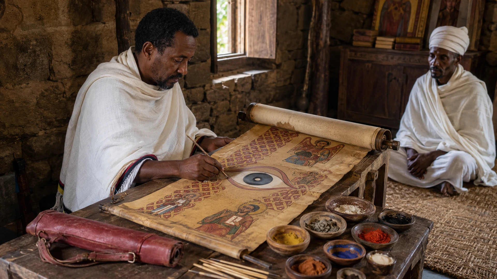 Ethiopian Protective Healing Scroll Symbols