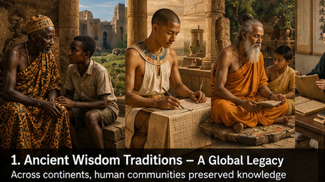 Ancient Wisdom Traditions: Knowledge, Ethics, and Living Heritage