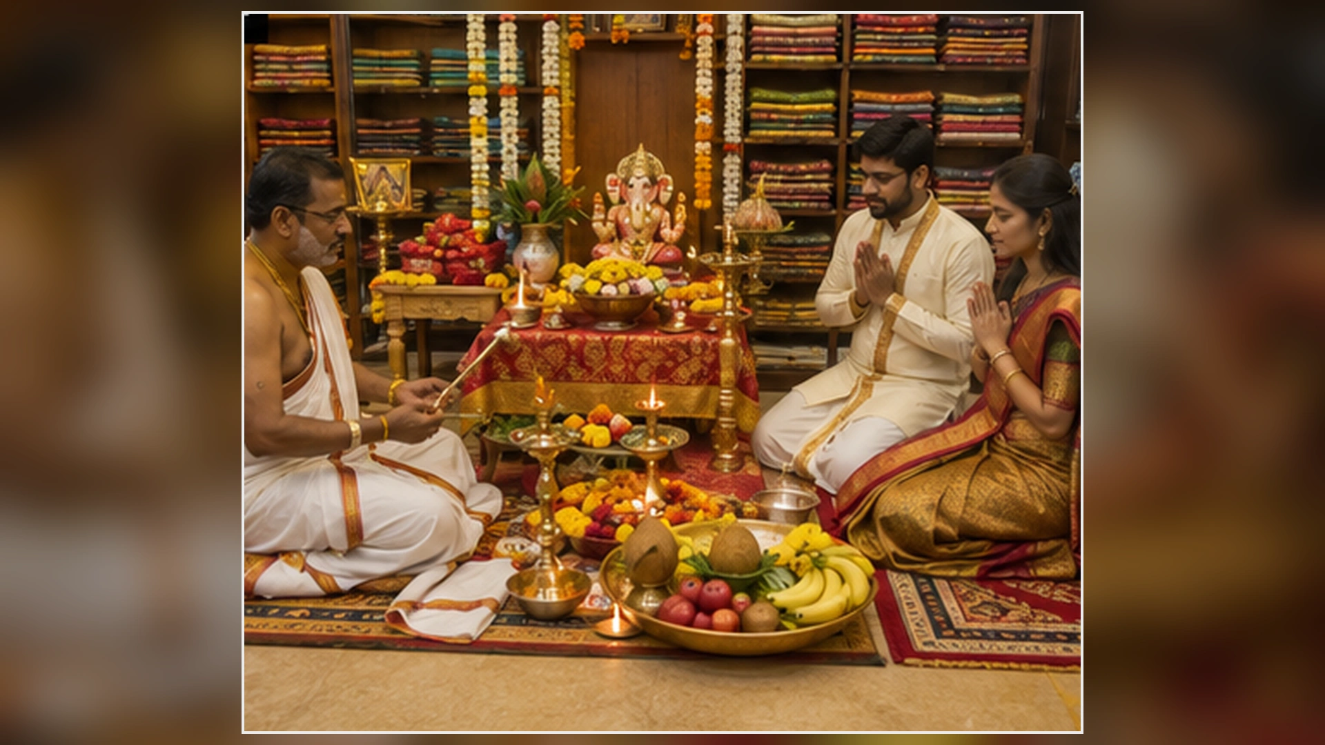 Hindu New Business Shop Opening Puja