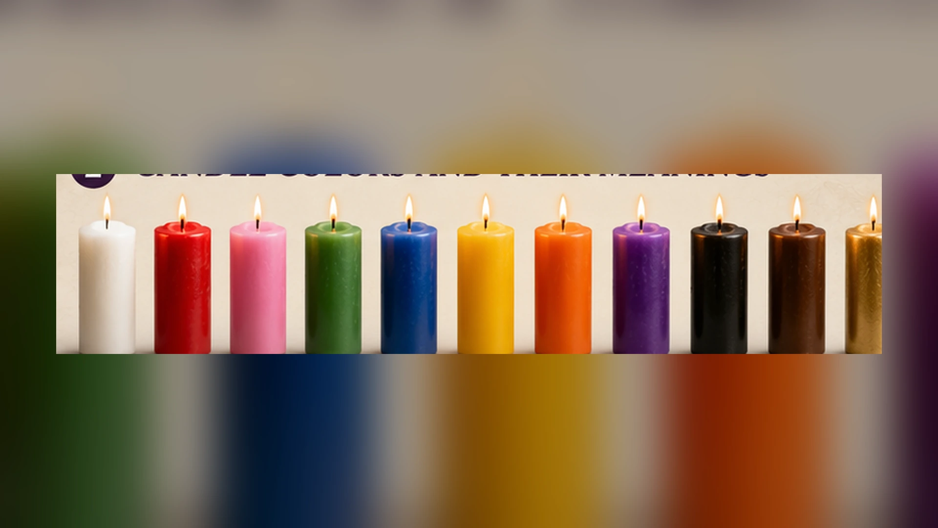 Common Candle Color Meanings Common Candle Color Meanings