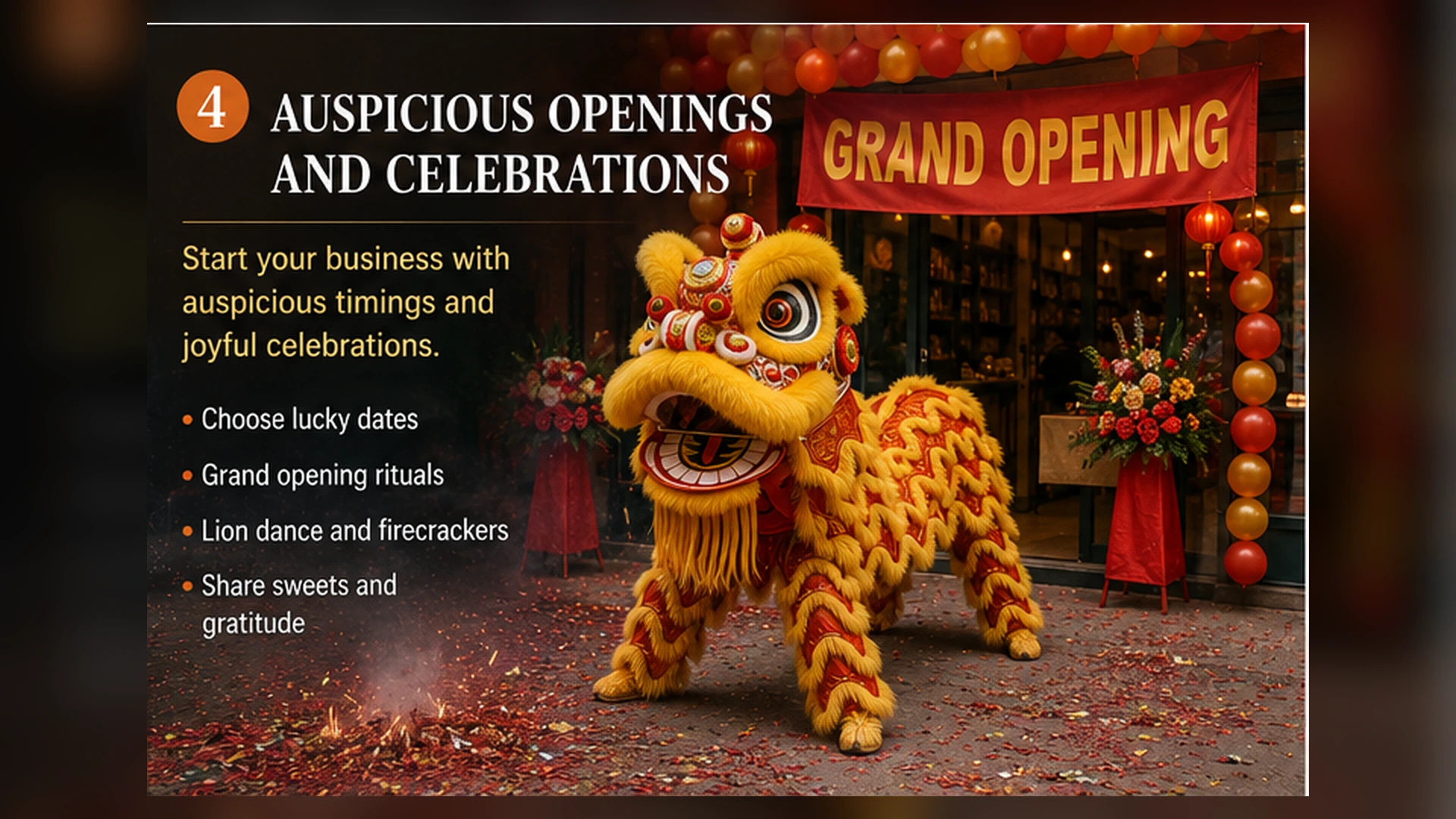 Chinese Lion Dance Shop Opening Chinese Lion Dance Shop Opening