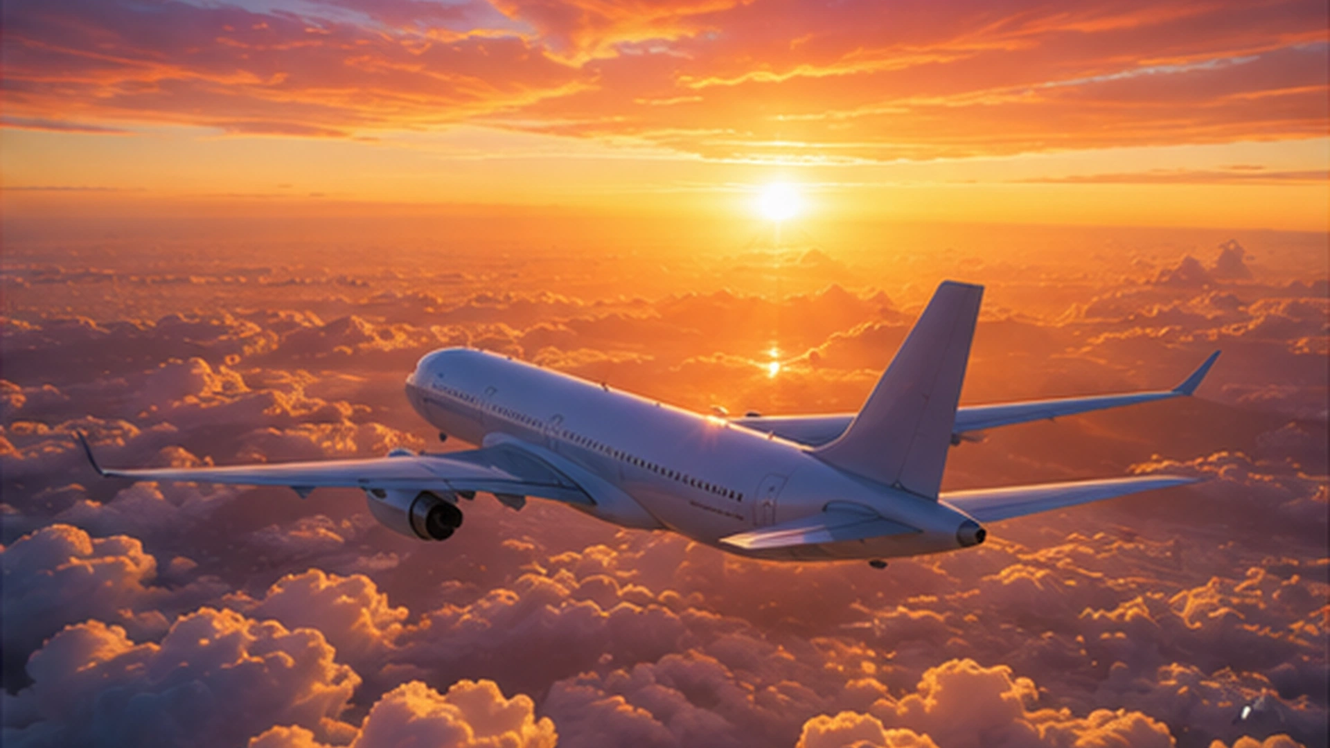 05 Airplane Flight Dream At Sunset 05 Airplane Flight Dream At Sunset