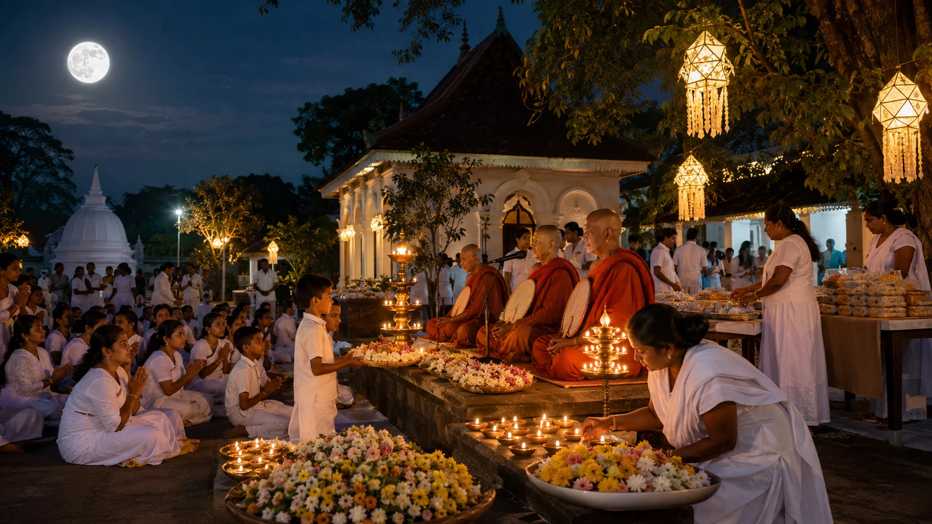 Vesak Full Moon Buddhist Observance Sri Lanka Vesak Full Moon Buddhist Observance Sri Lanka