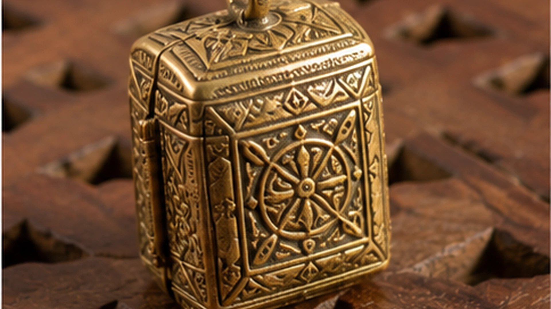 04 History Protective Jewelry Gold Amulet Case 04 History Protective Jewelry Gold Amulet Case