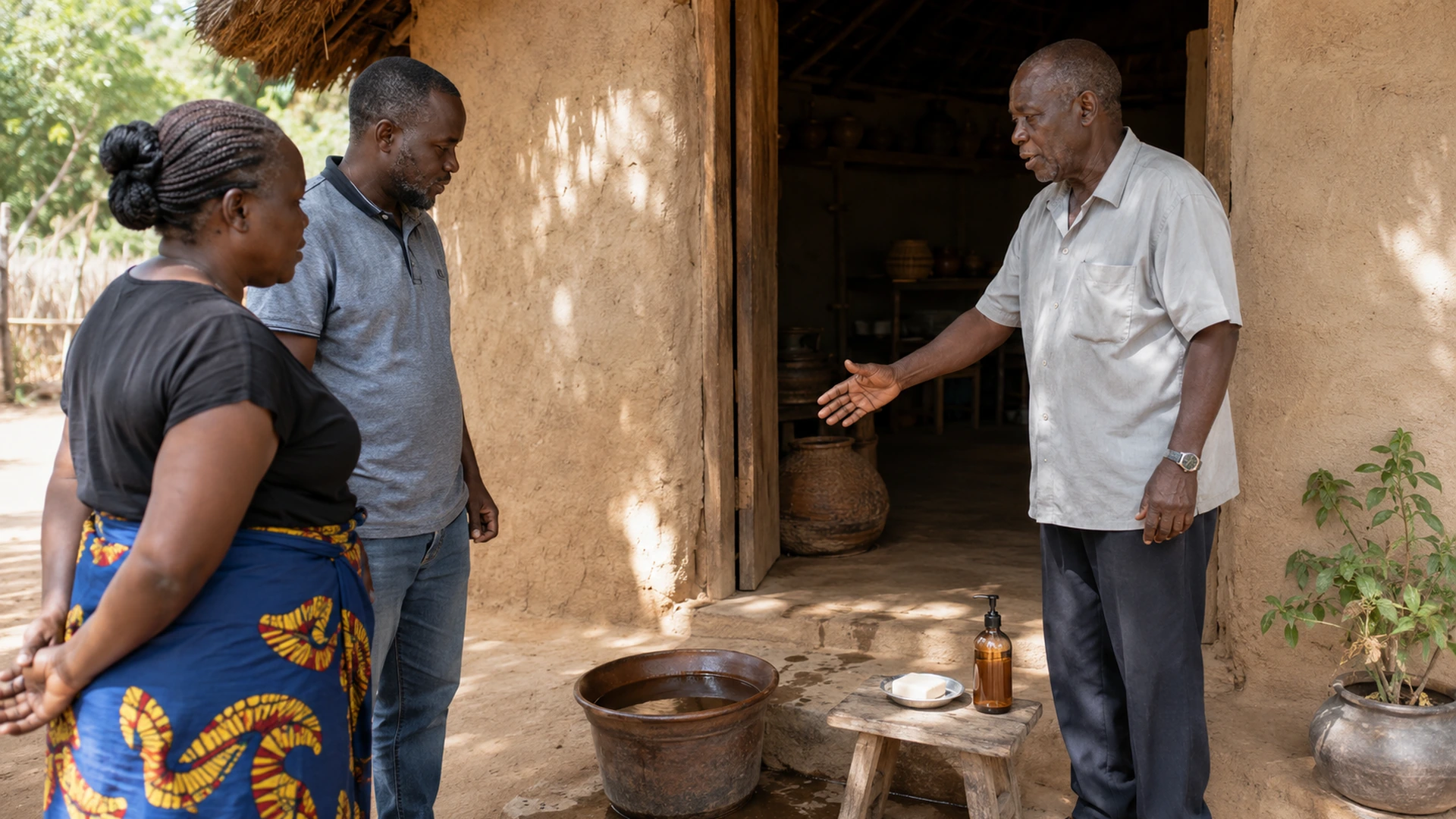 Tonga Idyango Household Threshold Cleansing Zambia Tonga Idyango Household Threshold Cleansing Zambia