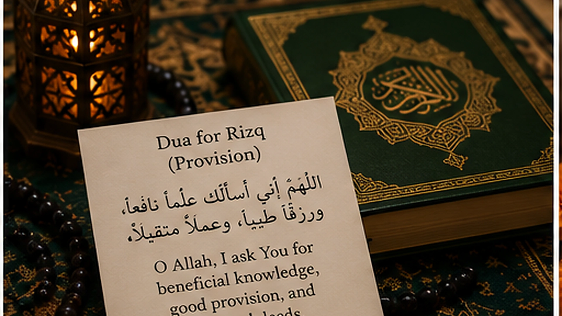 02 Islamic Dua For Provision And Work