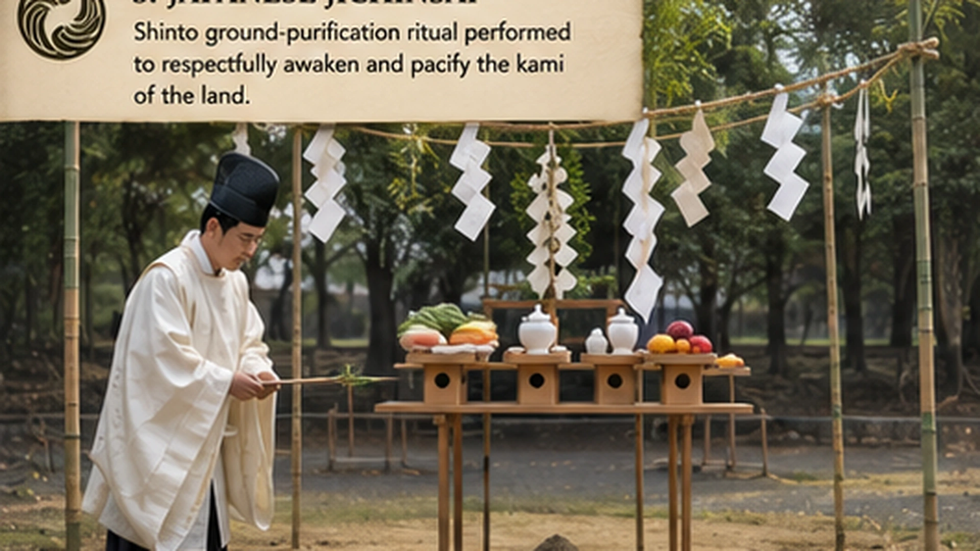 Japanese Jichinsai Ground Purification Rite Japanese Jichinsai Ground Purification Rite