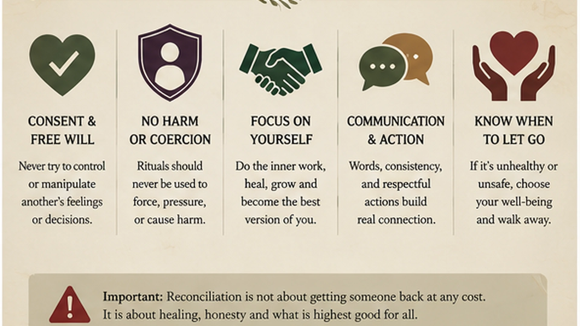 Love Reconciliation Ethical Boundaries