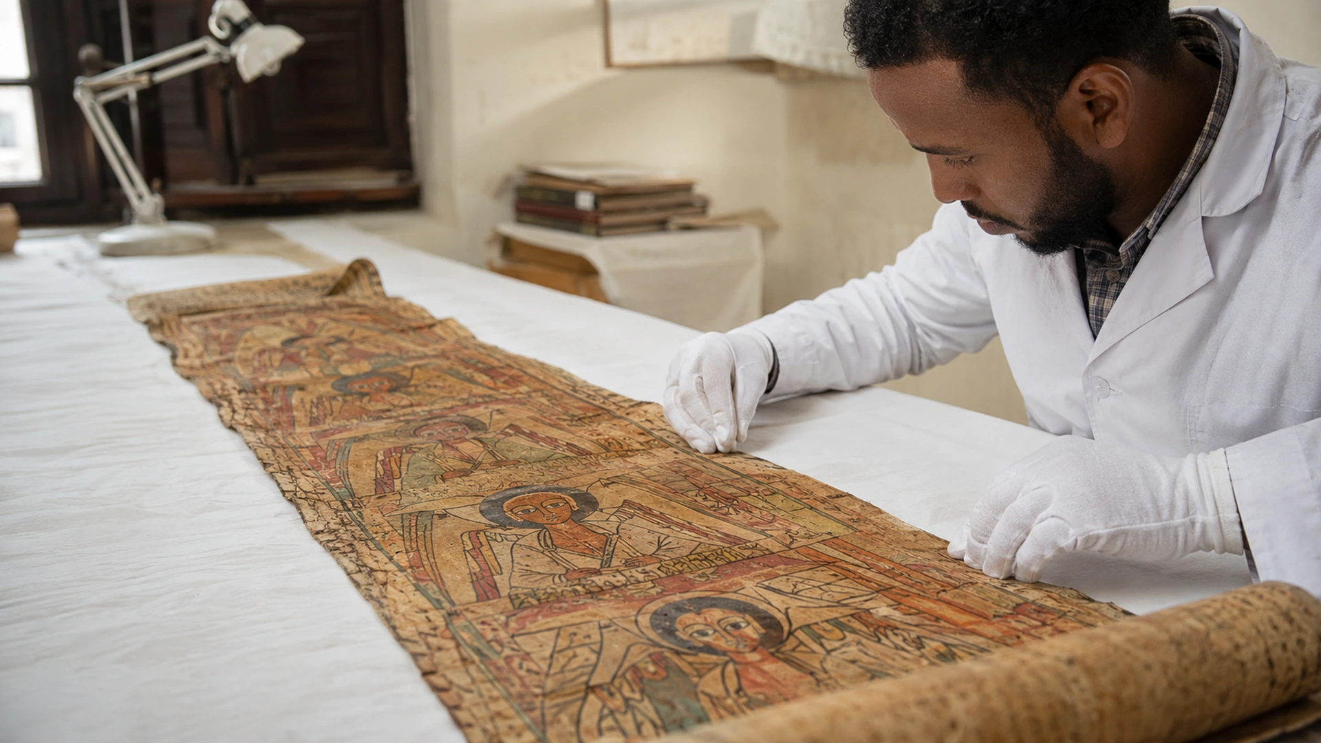 04 Ethiopian Protective Scroll Conservation 04 Ethiopian Protective Scroll Conservation