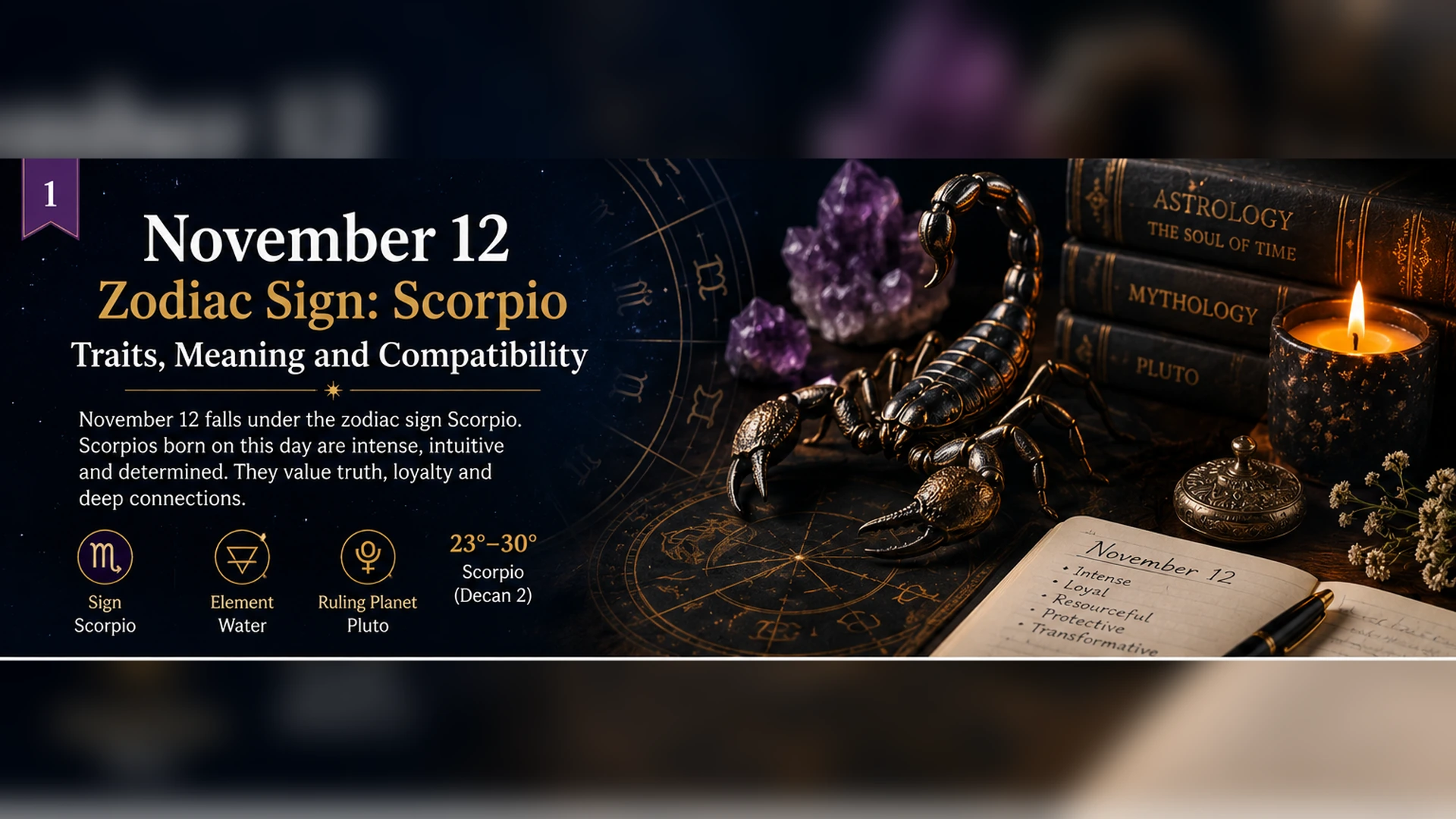 November 12 Zodiac Sign Scorpio