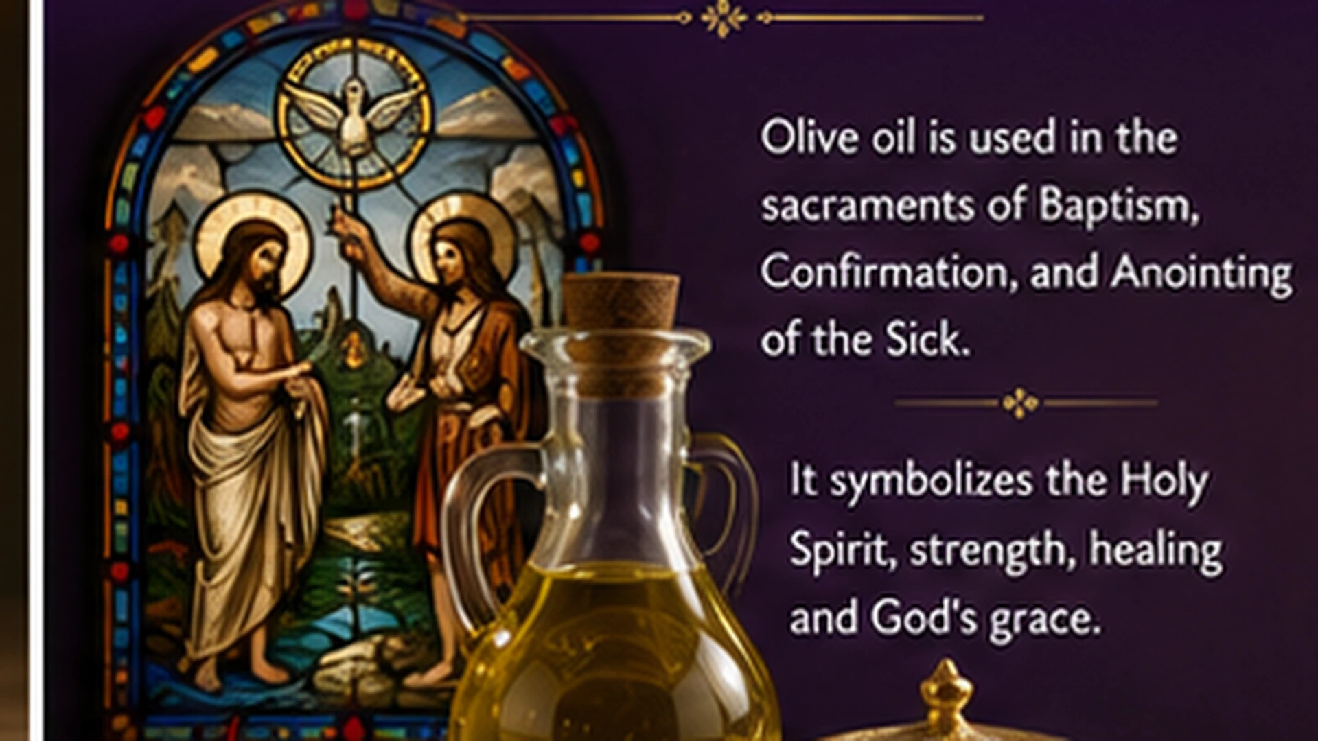 Christian Chrism Olive Oil Anointing