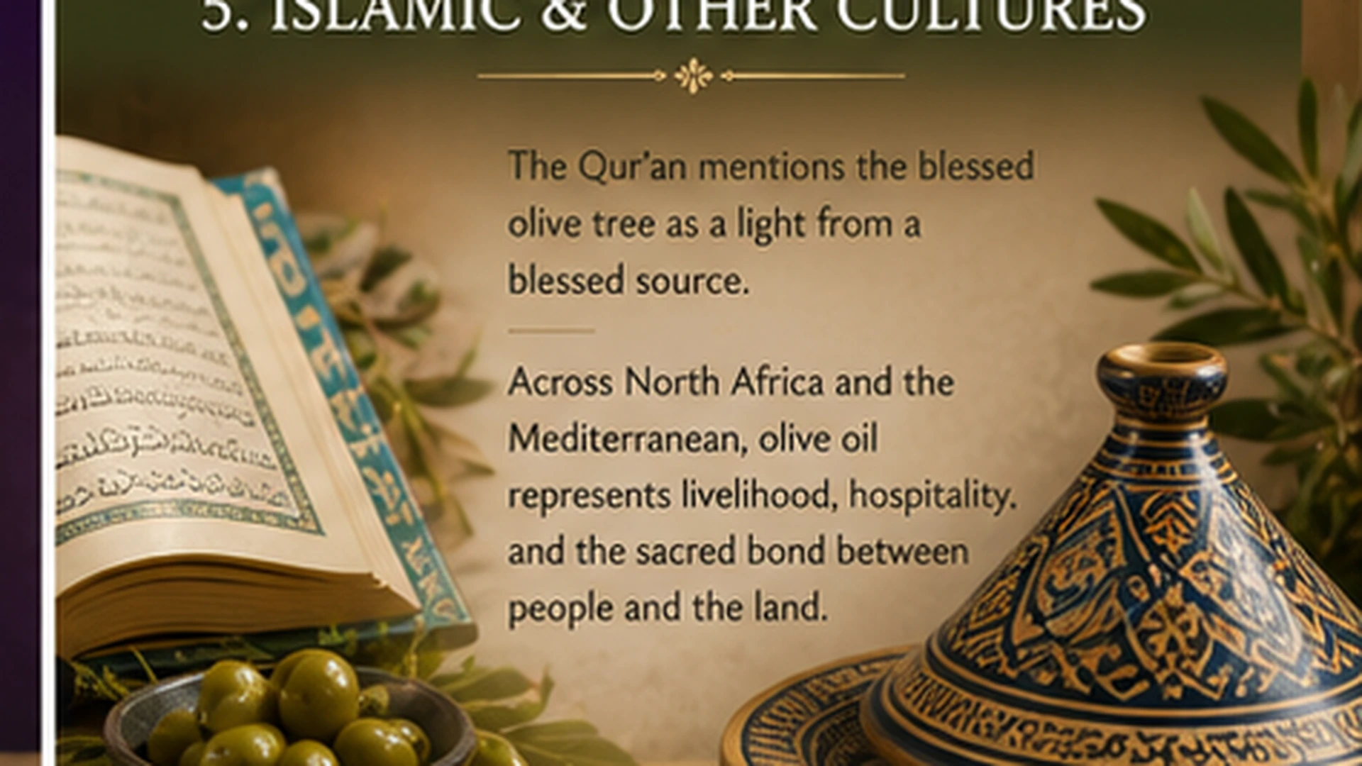 Islamic Olive Oil Blessed Tree Light