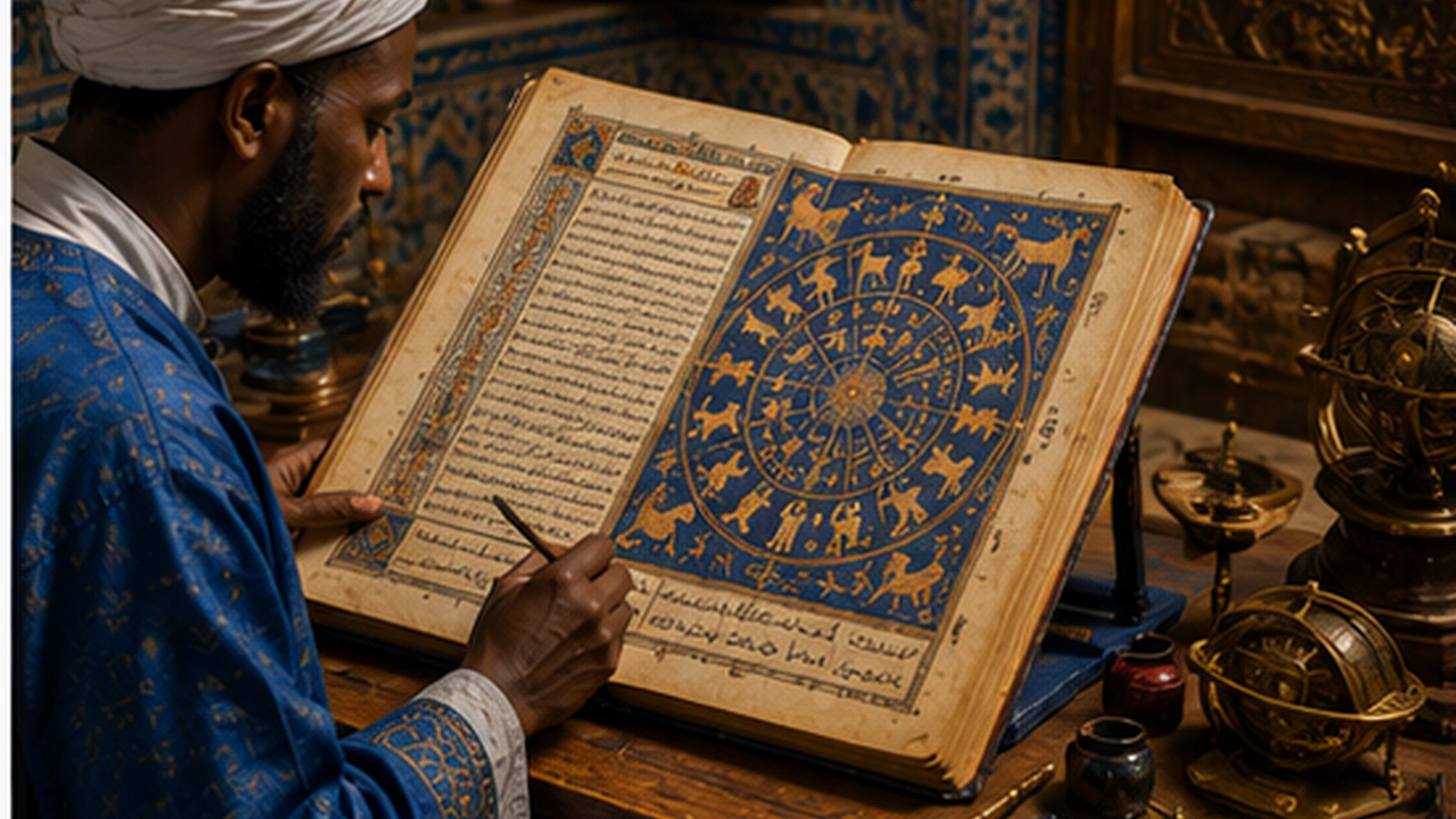 03 Islamic Astronomer Zodiac Manuscript 03 Islamic Astronomer Zodiac Manuscript