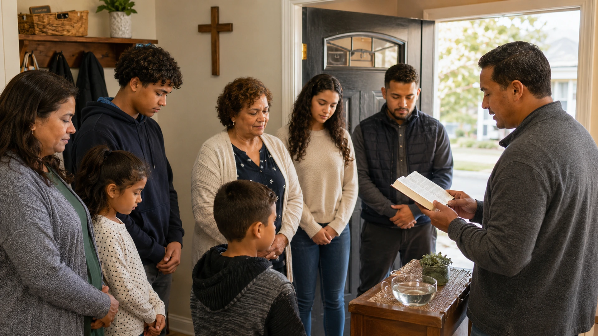 Christian Epiphany Home Blessing Family