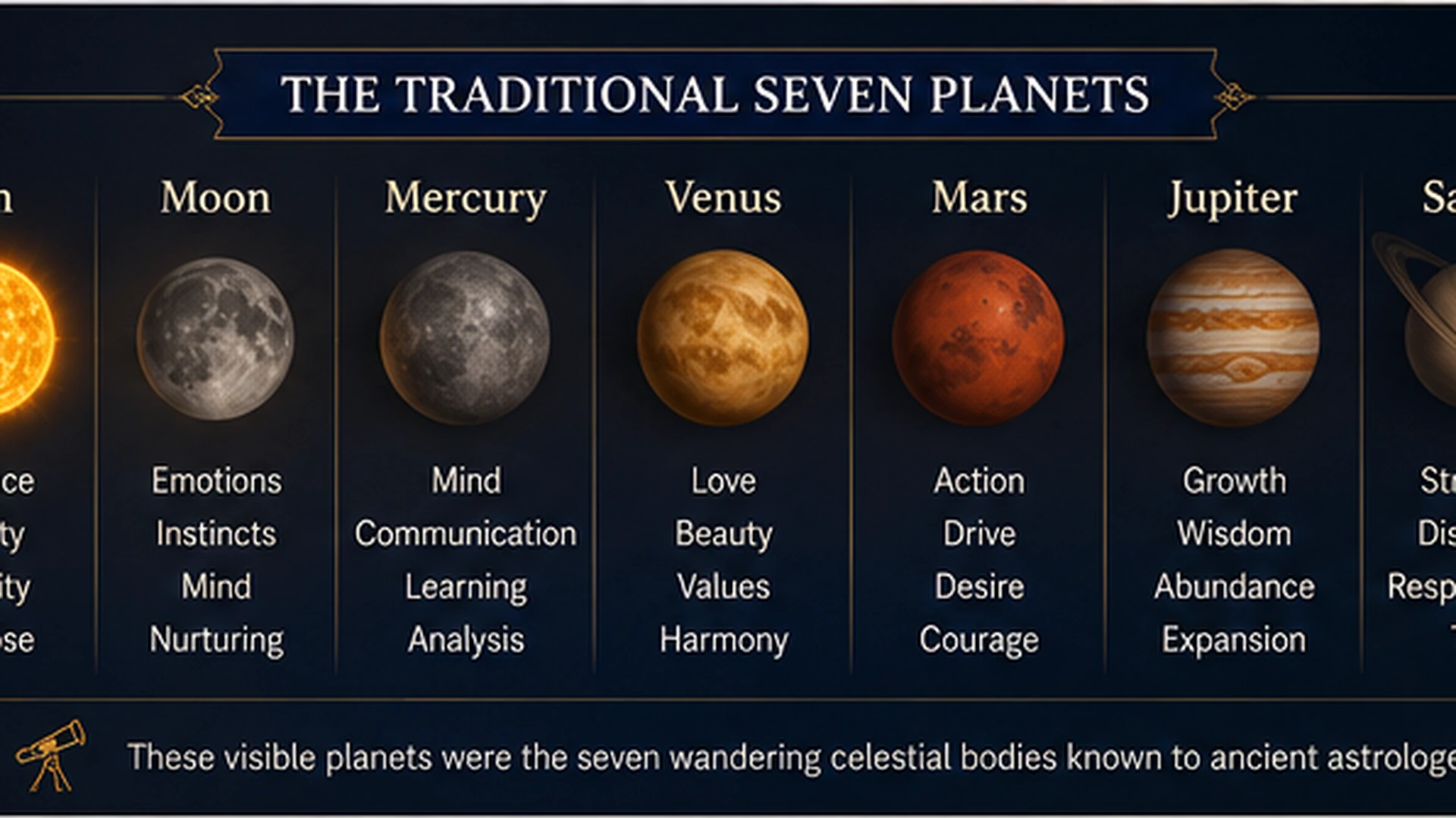 Seven Traditional Planets Astrology History