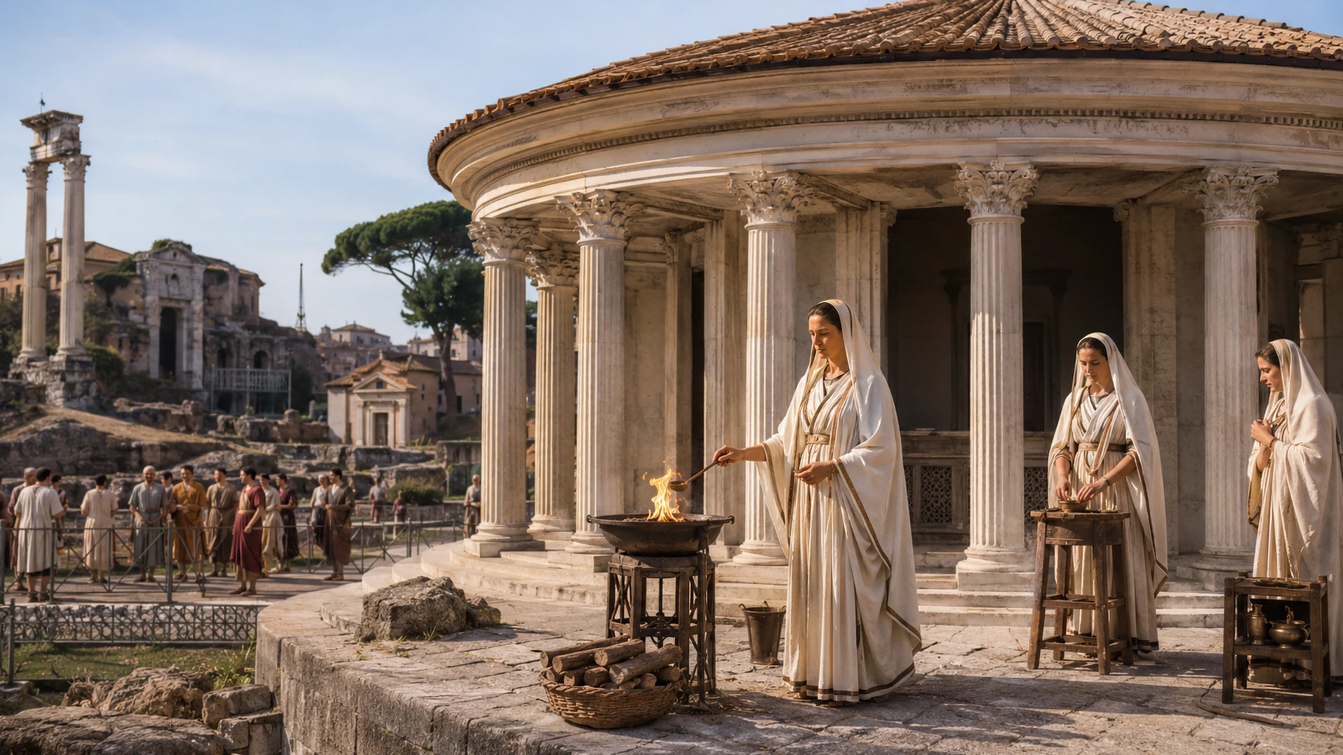 Vesta Sacred Flame Ancient Rome