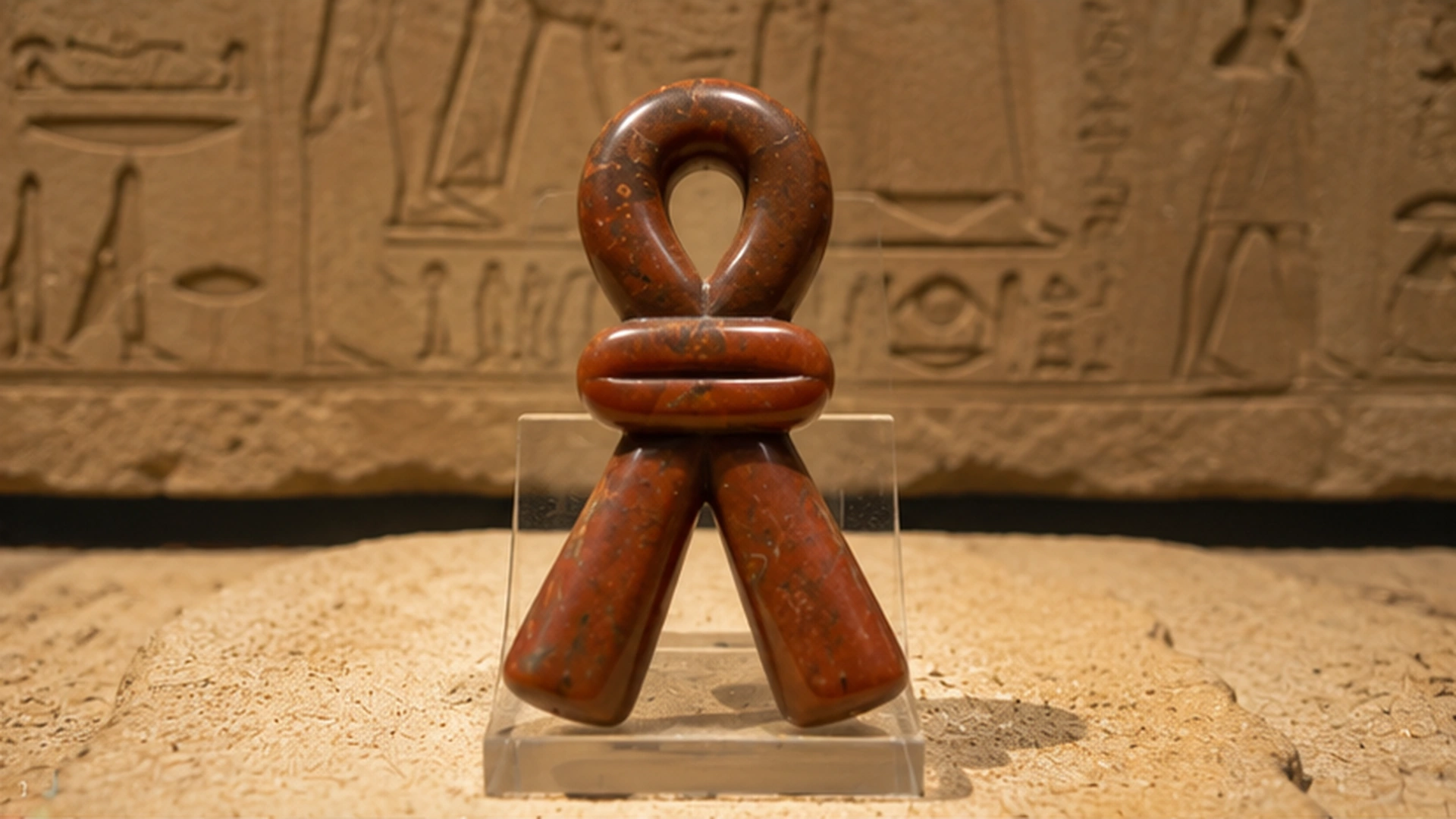 02 Ancient Egyptian Tyet Knot Amulet 02 Ancient Egyptian Tyet Knot Amulet