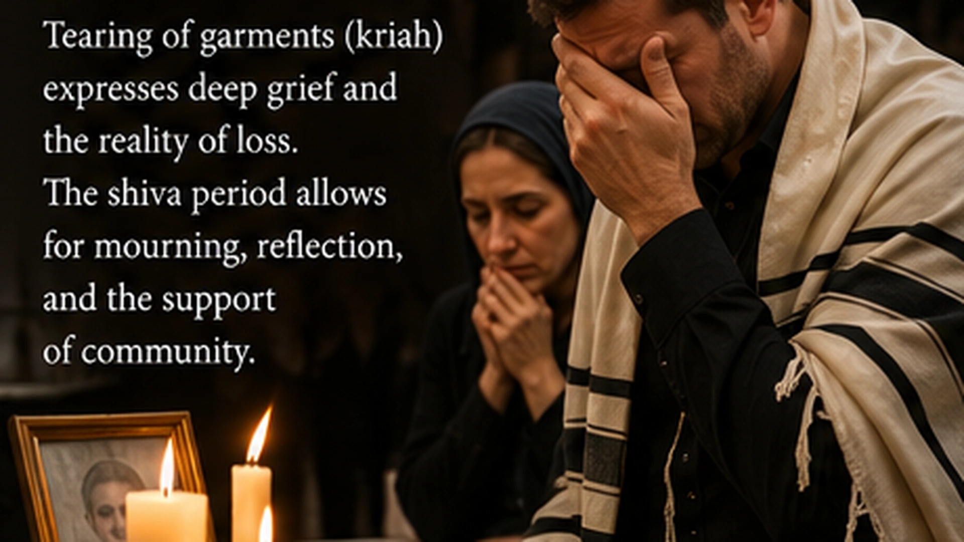 Jewish Kriah Shiva Mourning Ritual