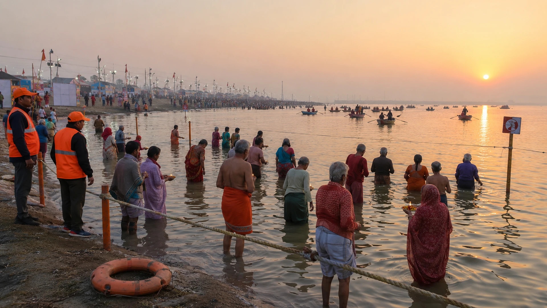 Kumbh Mela Sacred Bathing Ritual India Kumbh Mela Sacred Bathing Ritual India