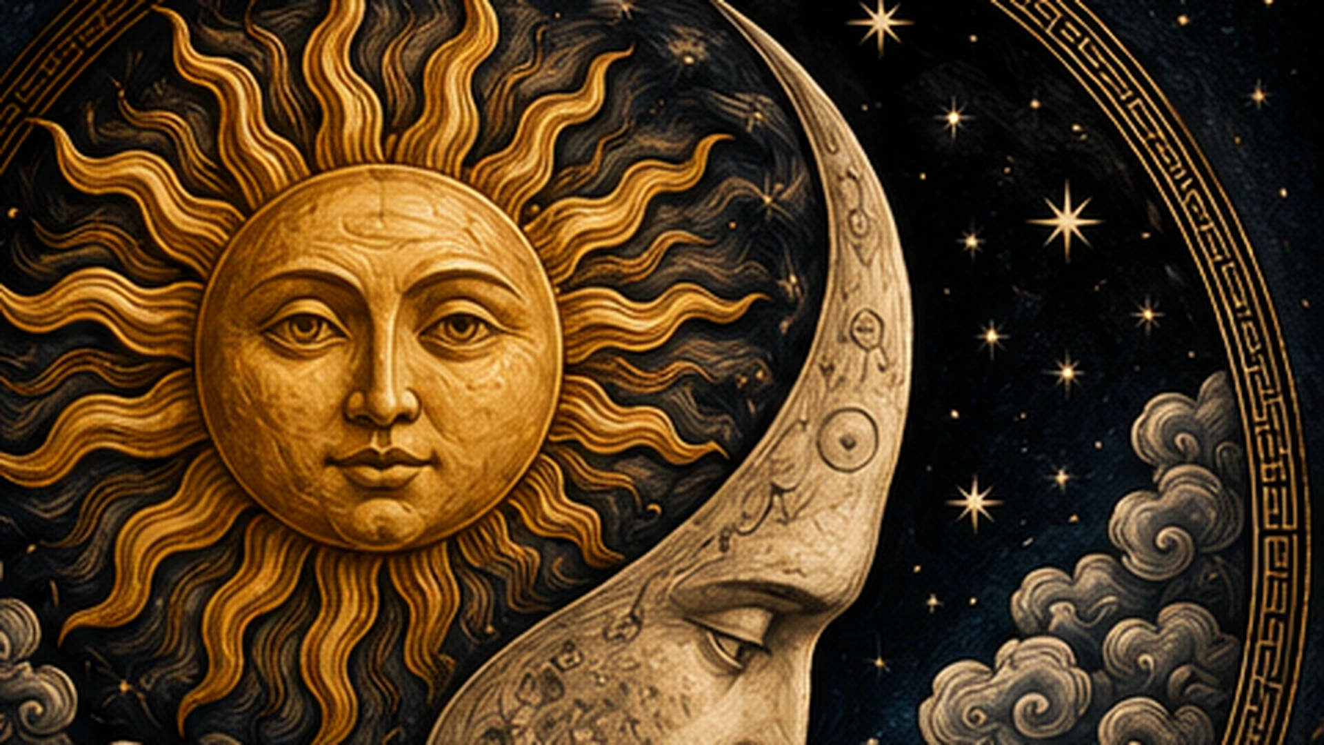 Sun Moon Yin Yang Symbolism