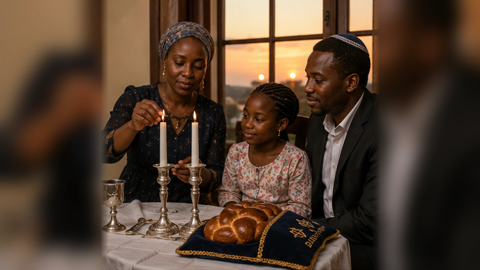 Jewish Shabbat Candles Before Sunset Jewish Shabbat Candles Before Sunset