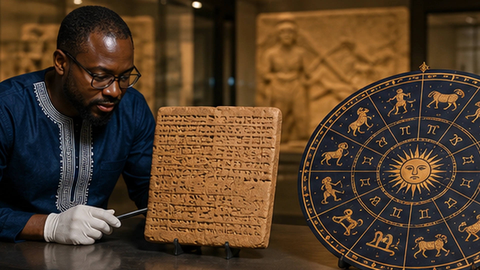 02 Babylonian Zodiac Tablet And Historical Chart 02 Babylonian Zodiac Tablet And Historical Chart