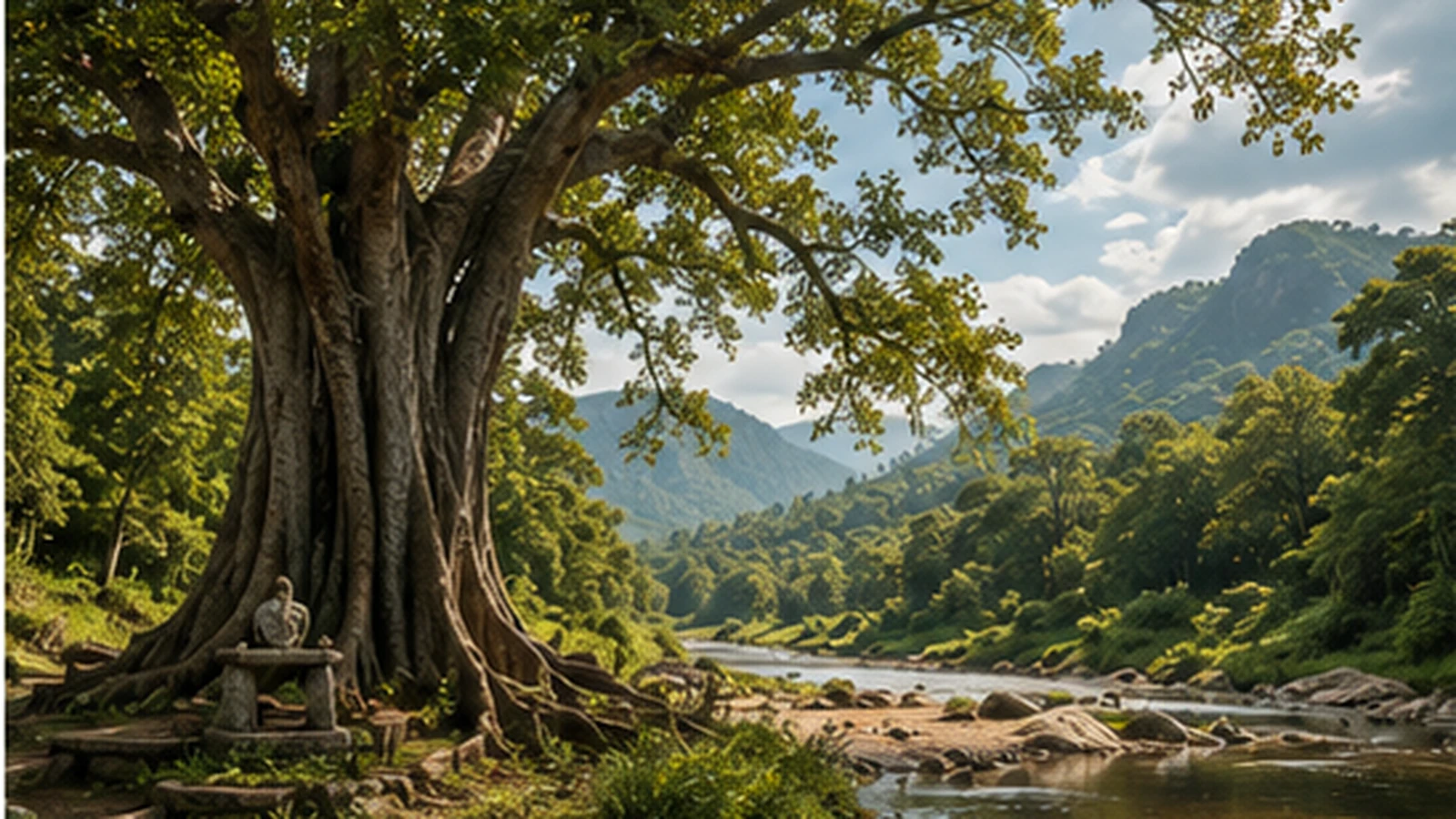 05 Sacred Landscape Ancient Tree River 05 Sacred Landscape Ancient Tree River