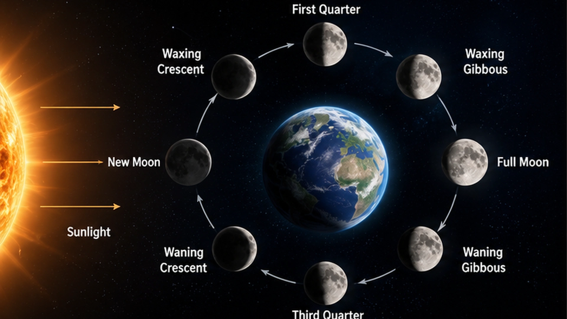 01 Eight Moon Phases Orbit Diagram 01 Eight Moon Phases Orbit Diagram