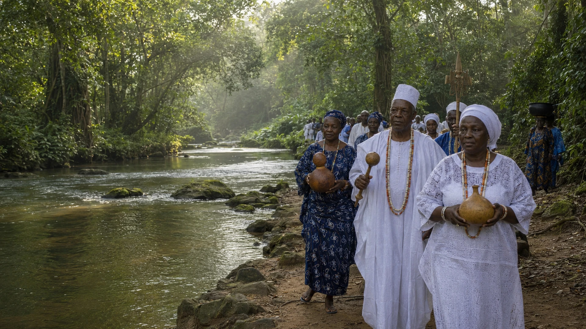 Water Ceremonies Osun River Sacred Grove
