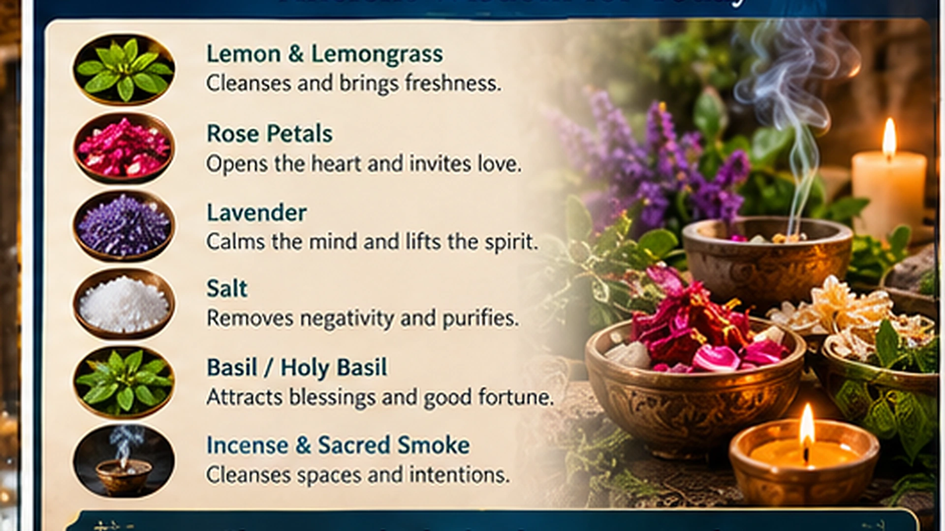 05 Herbs Prayer And Inner Peace Water Cleansing