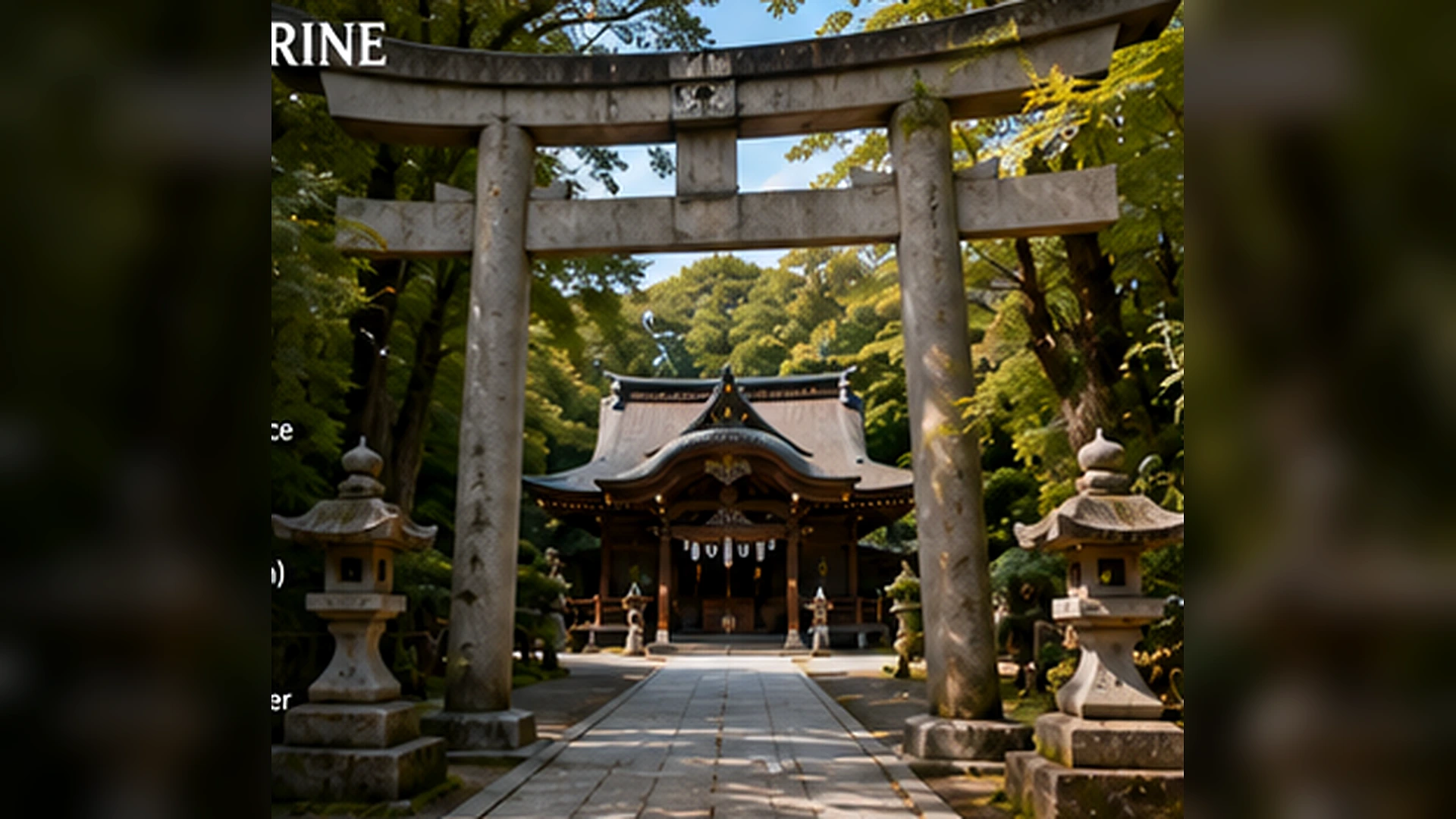Shinto Shrine Sacred Features Torii Purification