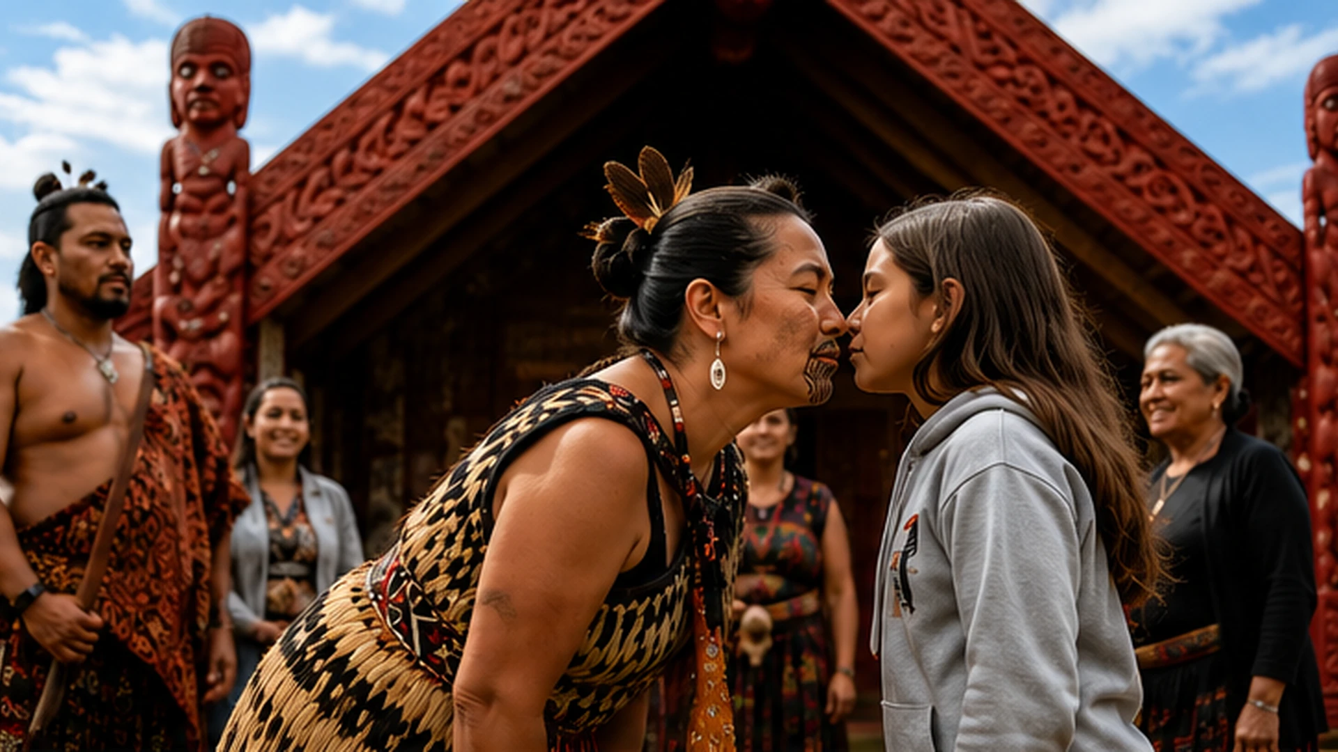 Maori Powhiri Traditional Welcome Ceremony